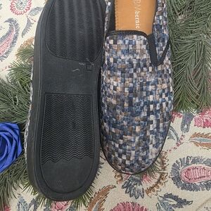 bernie mev. Men's Verona Woven Loafer in Navy Camo